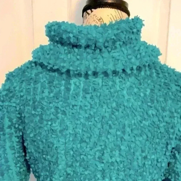 Piccadilly Women’s Teal Bling Blazer In Size XS - Picture 3 of 5